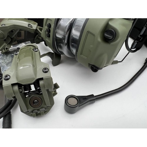 6TH GEN TACTICAL HEADSET тактическая гарнитура, звукосниматель и шумоподавление, активные в Ангарске