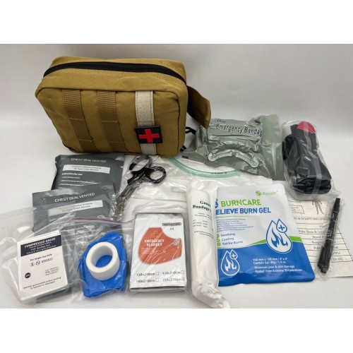 Номер 2. АРМЕЙСКАЯ АПТЕЧКА первой помощи ‼️УКОМПЛЕКТОВАННАЯ (с противоожоговым гелем BURNCARE в комплекте) / универсальная медицинская аптечка в Ангарске