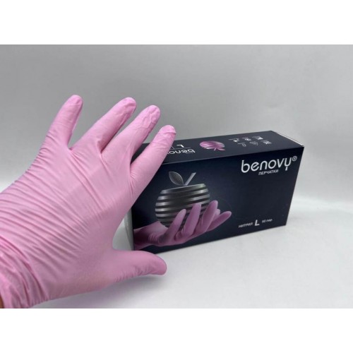 BENOVY MULTICOLOR НИТРИЛ медицинские цветные перчатки в Ангарске