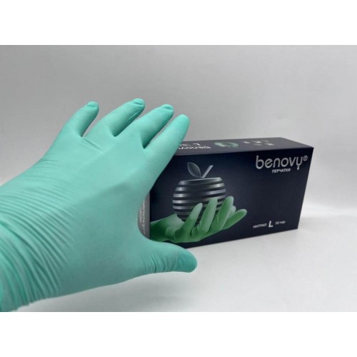 BENOVY MULTICOLOR НИТРИЛ медицинские цветные перчатки в Ангарске