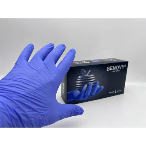 BENOVY MULTICOLOR НИТРИЛ медицинские цветные перчатки в Ангарске