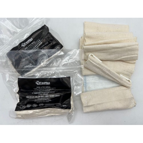 Бинт абсорбирующий эластичный медицинский с одной подушечкой (аналог израильского бандажа) в Ангарске