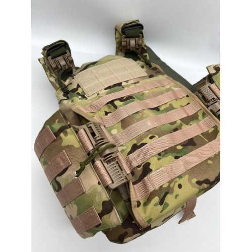 Бронежилет ЗАЩИТНИК в Ангарске с кевларовым баллистическим пакетом C2, капами и бронеплитами Бр5