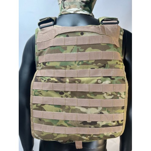 Бронежилет ЗАЩИТНИК в Ангарске с кевларовым баллистическим пакетом C2, капами и бронеплитами Бр5