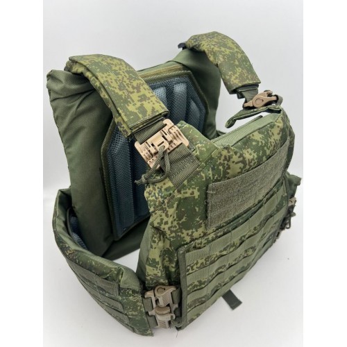 Бронежилет ЗАЩИТНИК в Ангарске с кевларовым баллистическим пакетом C2, капами и бронеплитами Бр5