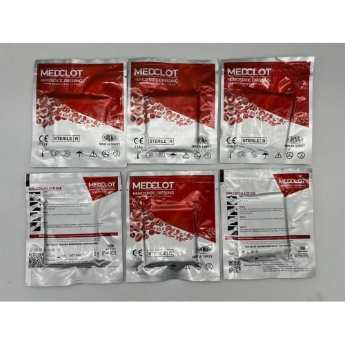 Гемостатический бинт MEDCLOT кровоостанавливающий с коалином (Турция) в Ангарске