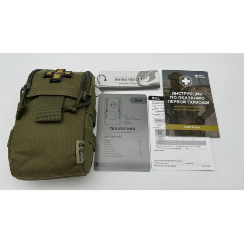 Военная тактическая аптечка RHINO RESCUE IFAK TRD MINI 11в1 в Ангарске