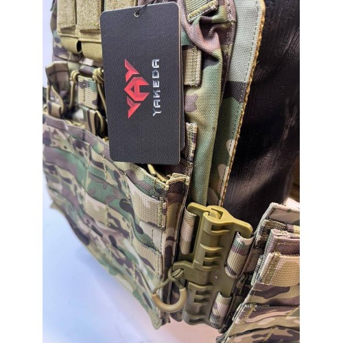 Жилет (плитник быстросъёмный YAKEDA original /разгрузка)2 с подсумками на спине в Ангарске