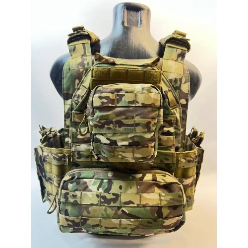 Жилет (плитник быстросъёмный YAKEDA original /разгрузка)2 с подсумками на спине в Ангарске