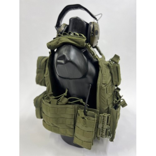 Жилет (плитник быстросъёмный YAKEDA/разгрузка)2 с подсумками на спине в Ангарске