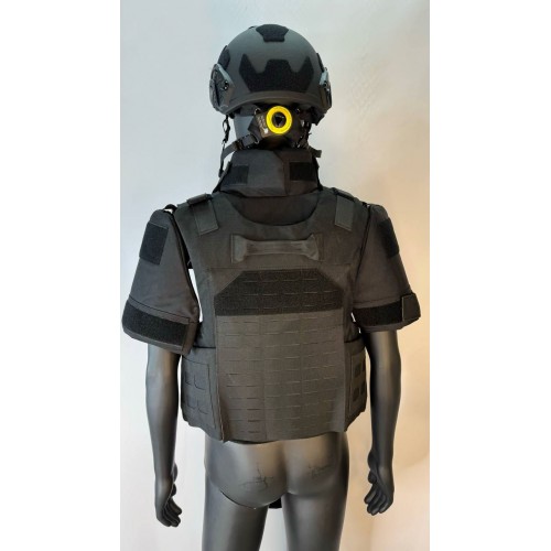 Бронежилет разгрузочный UNIVERSAL ARMOR в Ангарске (СВМПЭ + бронеплиты Бр5 класса) черный