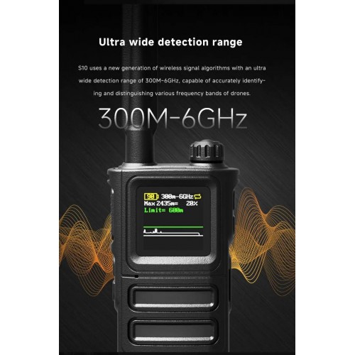 Детектор-обнаружитель дронов SKYDROID S-10 / «СОКОЛ 10» в Ангарске портативный всенаправленный