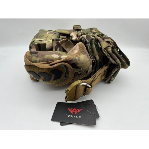 Пояс разгрузочный YAKEDA тактический с подсумками в Ангарске