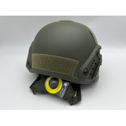 Кевларовый тактический баллистический композитный шлем ACH MICH NIJ IIIA Ops-Core (цвет «олива») / Бр2 класс защиты / с защитой ушей и системой регулировки Венди в Ангарске