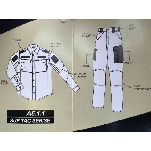 Костюм тактический А5.1.1 «Офицер» (брюки + рубашка) в Ангарске