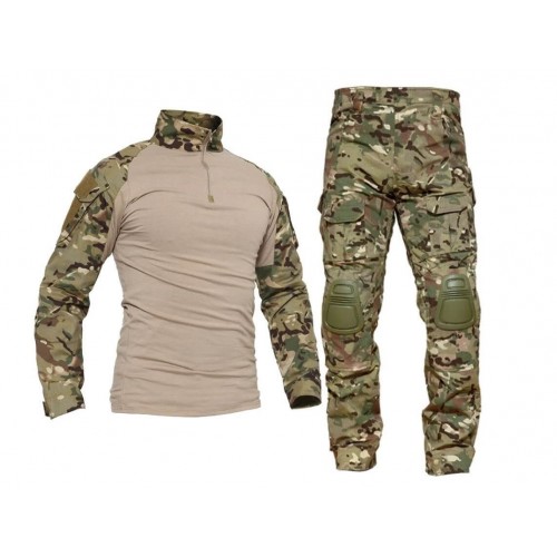Костюм тактический с наколенниками и налокотниками камуфляжный MTP «Shark  Skin» в Ангарске