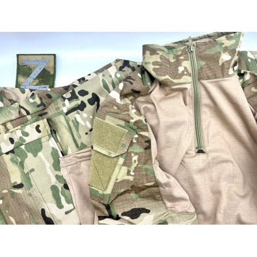 Костюм тактический с наколенниками и налокотниками камуфляжный MTP «Shark  Skin» в Ангарске