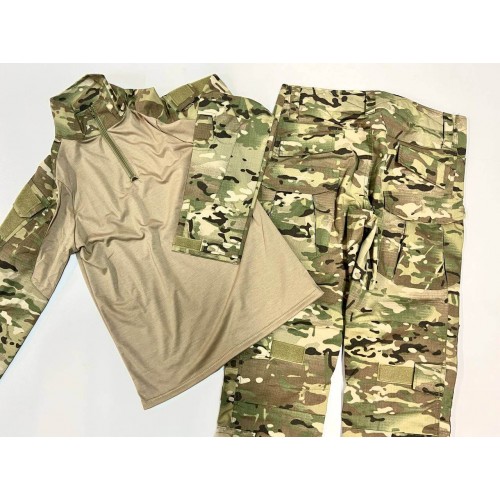 Костюм тактический с наколенниками и налокотниками камуфляжный MTP «Shark  Skin» в Ангарске