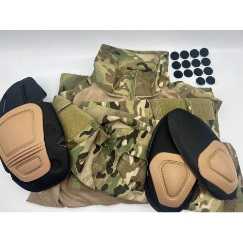 Костюм тактический с наколенниками и налокотниками камуфляжный MTP «Shark  Skin» в Ангарске