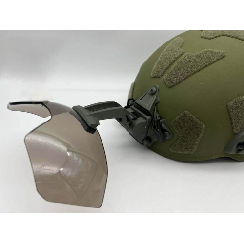 Откидные флип очки с кронштейном на шрауд для тактического шлема в Ангарске