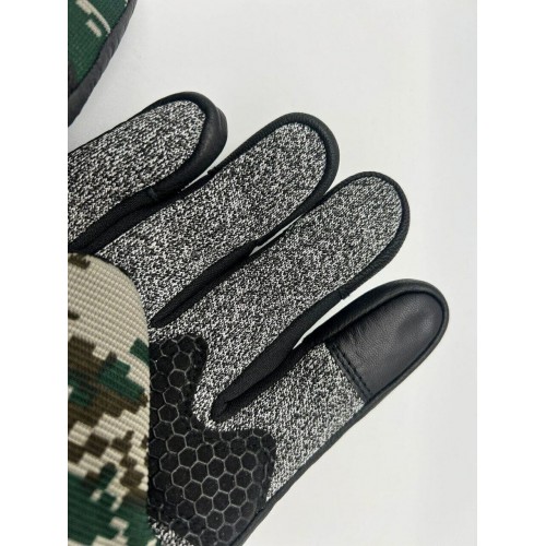 Перчатки с защитой от порезов, тактические с кожаными вставками  в Ангарске