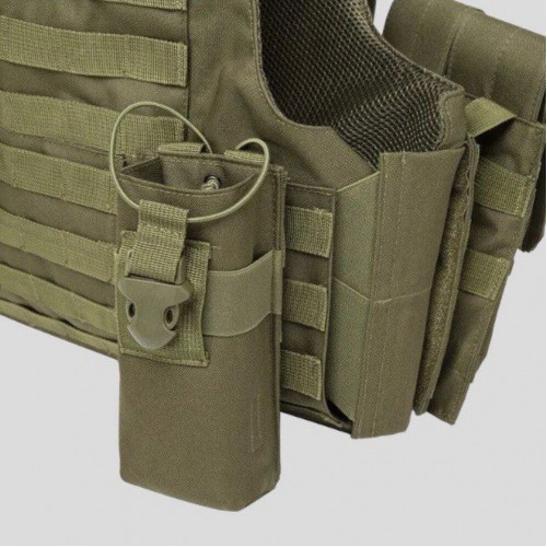 Тактический разгрузочный жилет «5 / пять карманов» с подсумками Tactical Molle Plate Carrier для съемных бронепластин в Ангарске