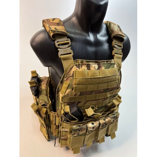 Жилет (плитник быстросъёмный/разгрузка) с возможностью установки боковых плит или боковых баллистических пакетов в Ангарске