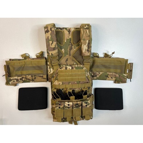 Жилет (плитник быстросъёмный/разгрузка) с возможностью установки боковых плит или боковых баллистических пакетов в Ангарске